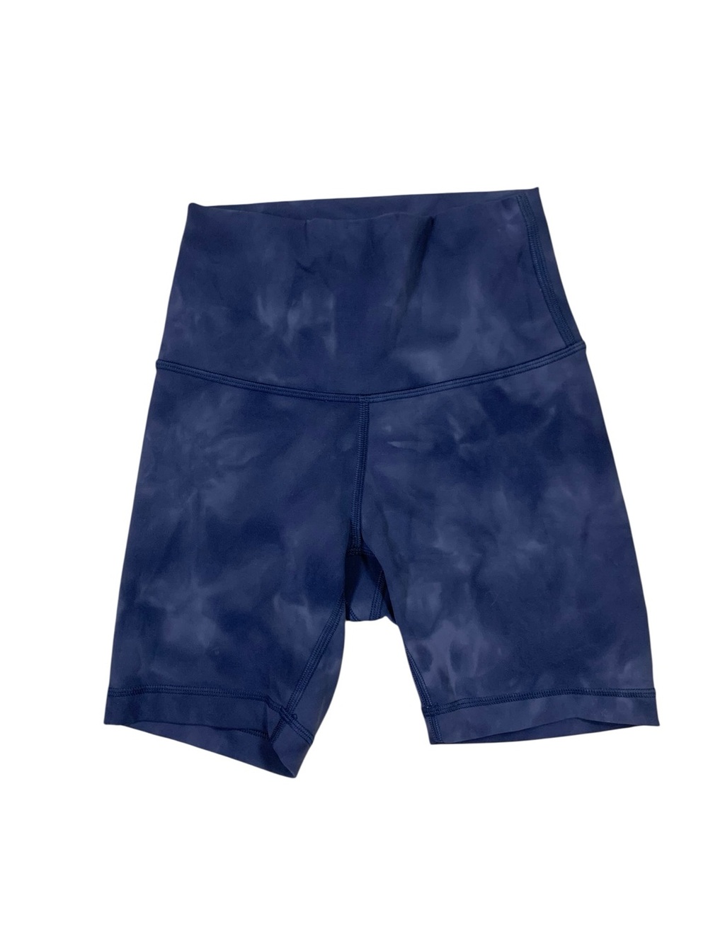 Lululemon Blue Tie Dye High Rise Biker Shorts Yoga Gym Athleisure 2